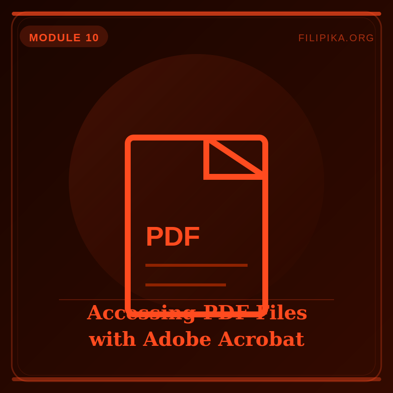 Accessing PDF Files with Adobe Acrobat Reader DC