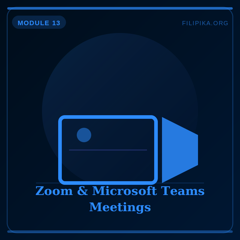 Zoom and Microsoft Teams Meetings